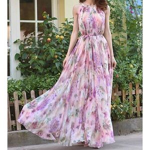 Long floral dress